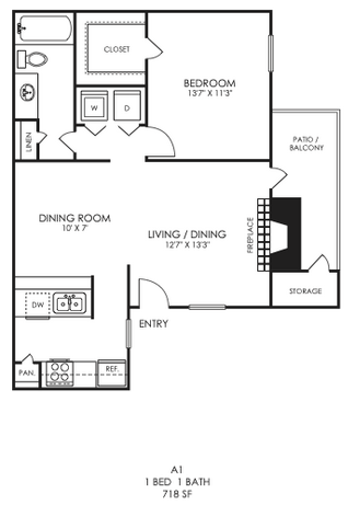 the floor plan for a two bedroom apartment at The  Sutton